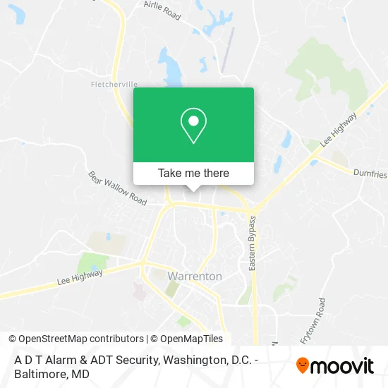 A D T Alarm & ADT Security map
