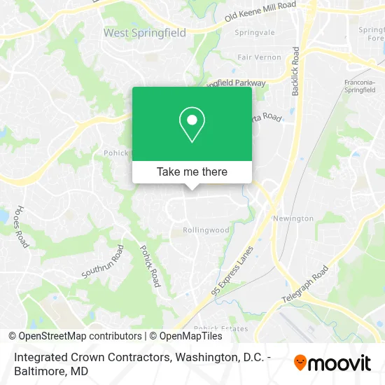 Integrated Crown Contractors map