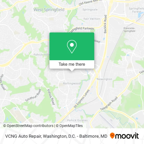 VCNG Auto Repair map