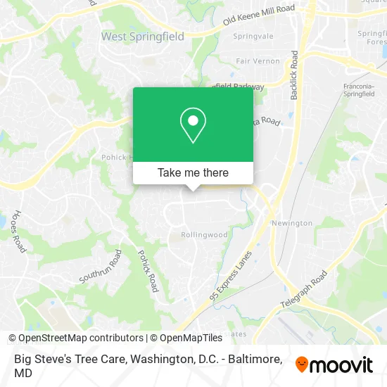 Mapa de Big Steve's Tree Care