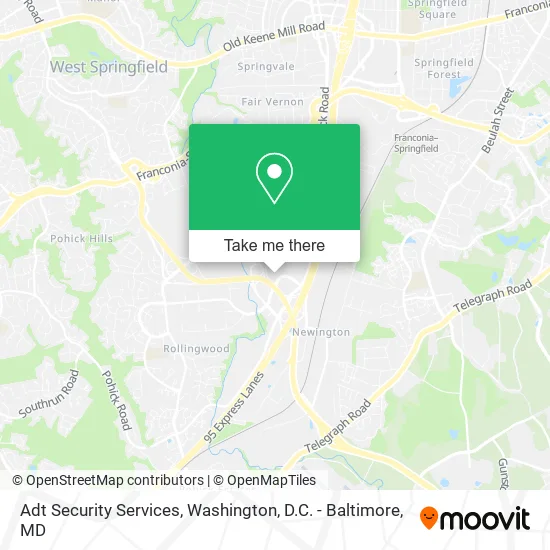 Adt Security Services map