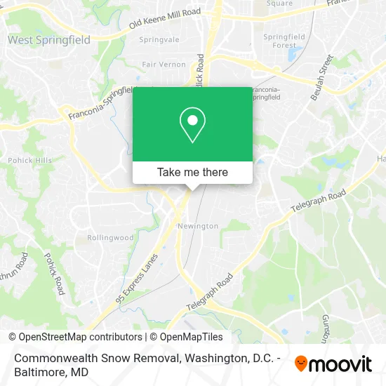 Commonwealth Snow Removal map