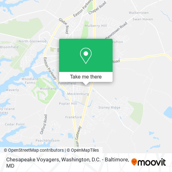 Chesapeake Voyagers map