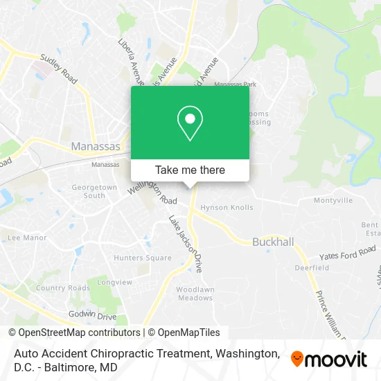 Auto Accident Chiropractic Treatment map
