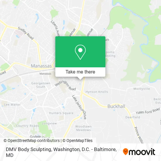 DMV Body Sculpting map