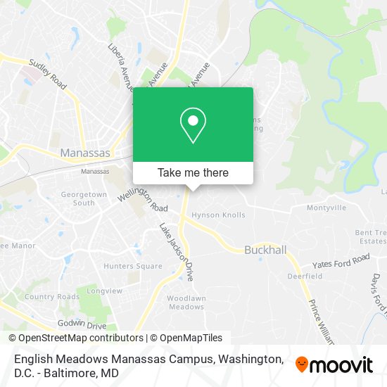 Mapa de English Meadows Manassas Campus