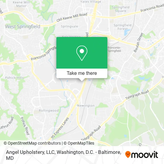 Angel Upholstery, LLC map