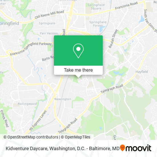 Mapa de Kidventure Daycare