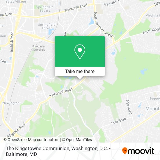 Mapa de The Kingstowne Communion
