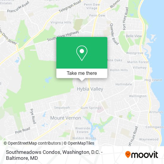 Southmeadows Condos map