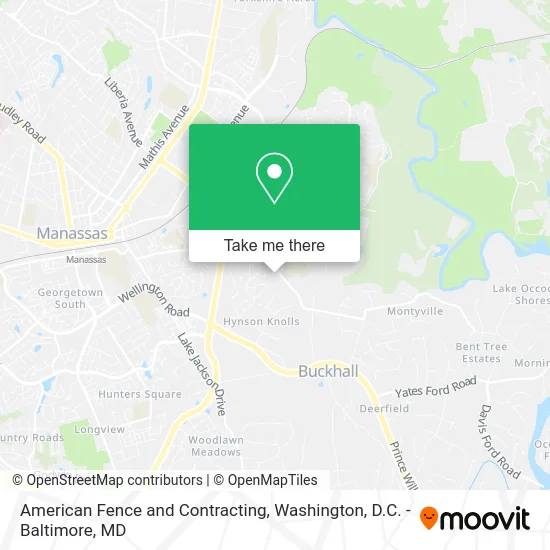 American Fence and Contracting map