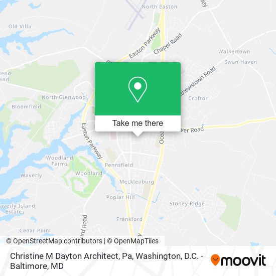 Christine M Dayton Architect, Pa map