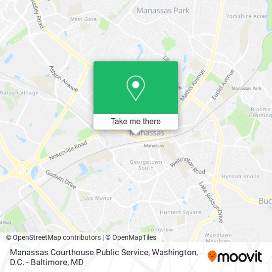 Mapa de Manassas Courthouse Public Service