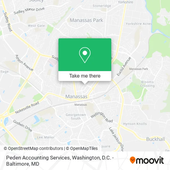 Peden Accounting Services map