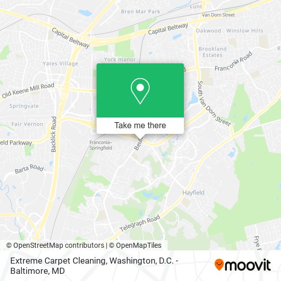 Extreme Carpet Cleaning map