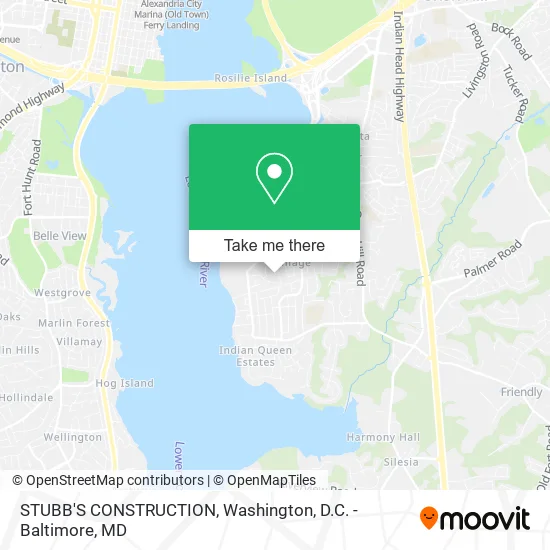 STUBB'S CONSTRUCTION map