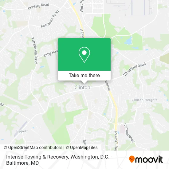Intense Towing & Recovery map