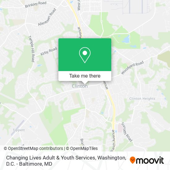 Changing Lives Adult & Youth Services map