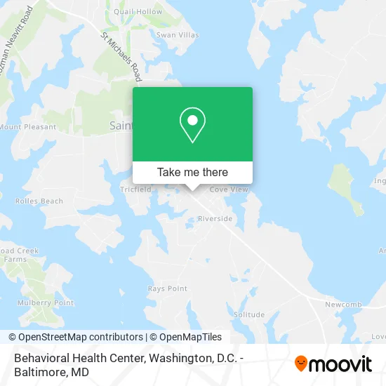 Behavioral Health Center map