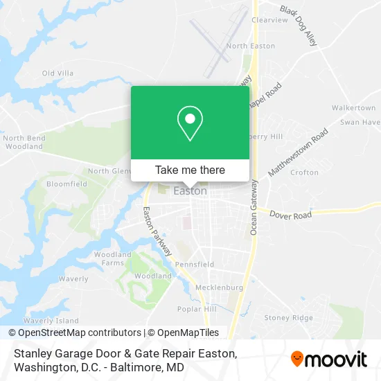 Stanley Garage Door & Gate Repair Easton map