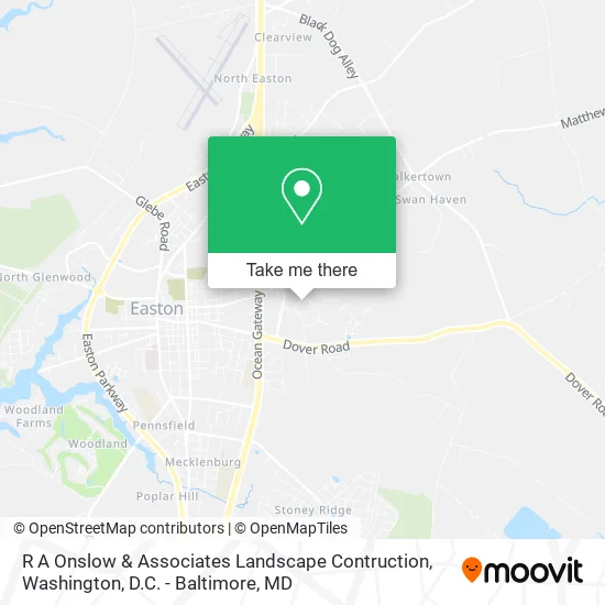 Mapa de R A Onslow & Associates Landscape Contruction