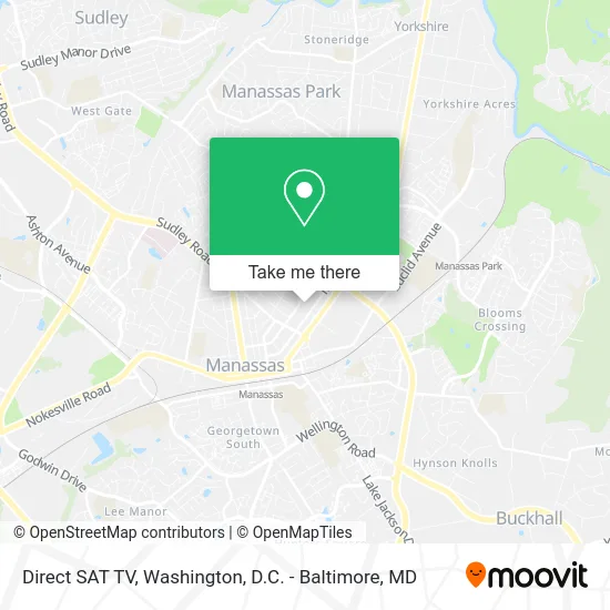 Direct SAT TV map