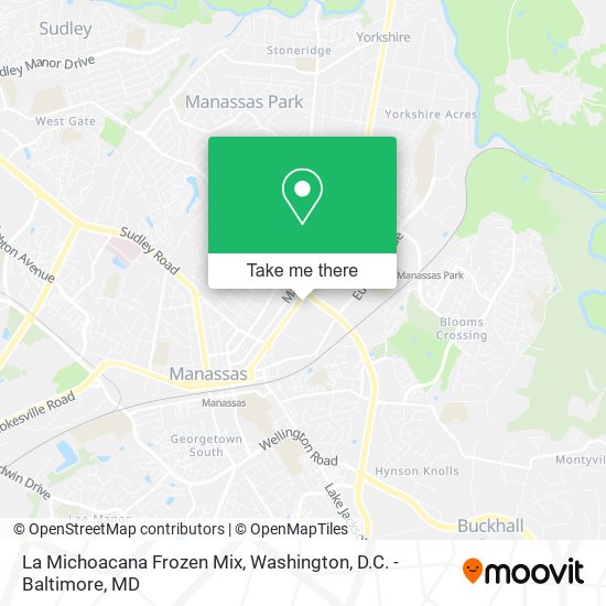 Mapa de La Michoacana Frozen Mix