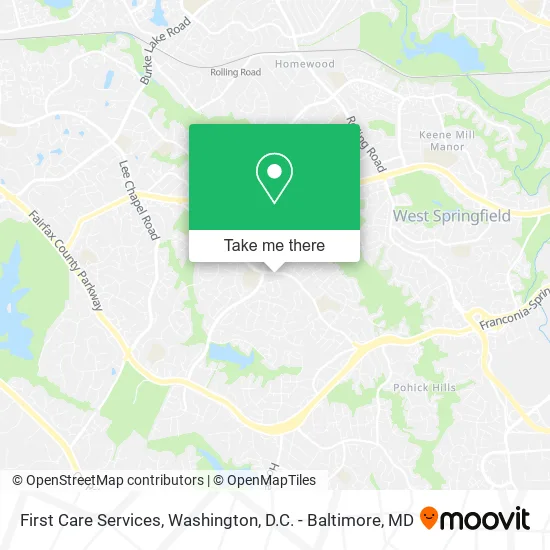 First Care Services map