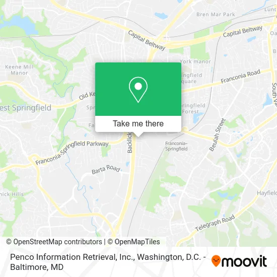 Penco Information Retrieval, Inc. map