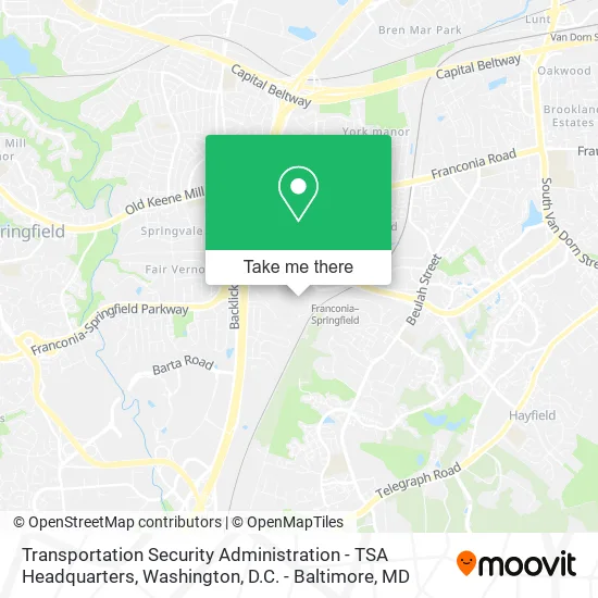 Transportation Security Administration - TSA Headquarters map