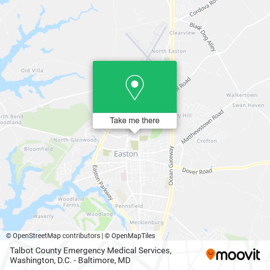 Mapa de Talbot County Emergency Medical Services