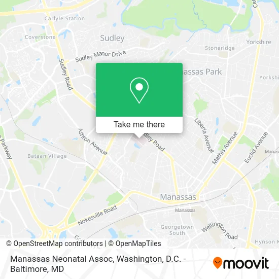 Manassas Neonatal Assoc map