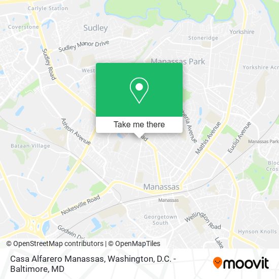 Mapa de Casa Alfarero Manassas