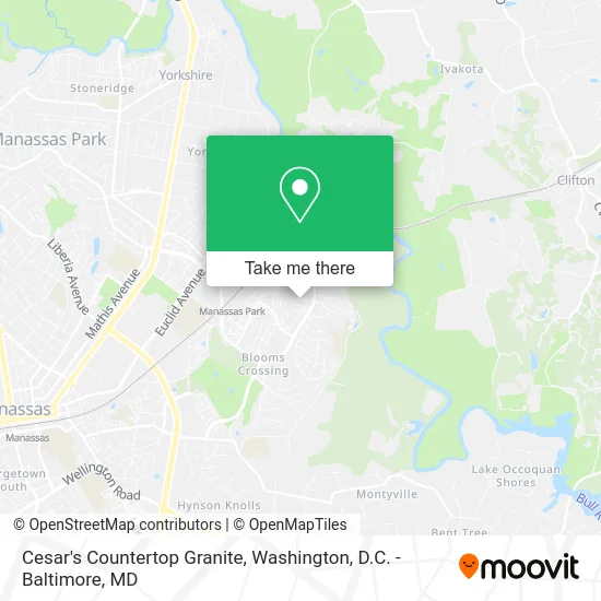 Cesar's Countertop Granite map