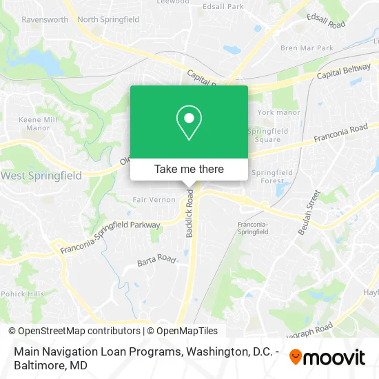 Main Navigation Loan Programs map