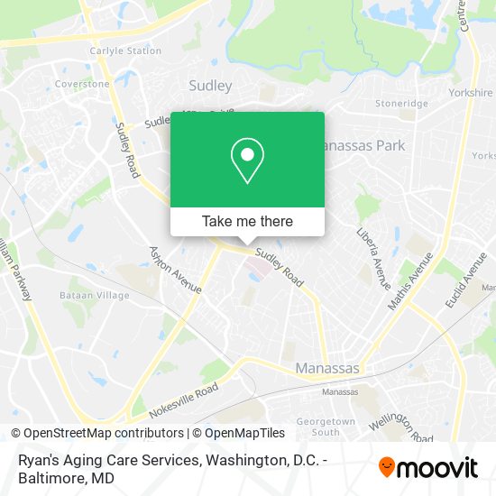 Mapa de Ryan's Aging Care Services