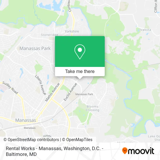 Rental Works - Manassas map
