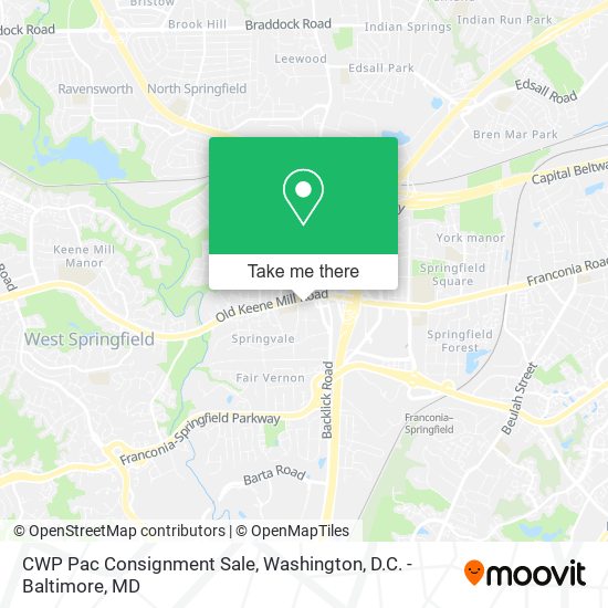 CWP Pac Consignment Sale map