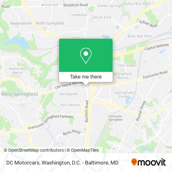 DC Motorcars map