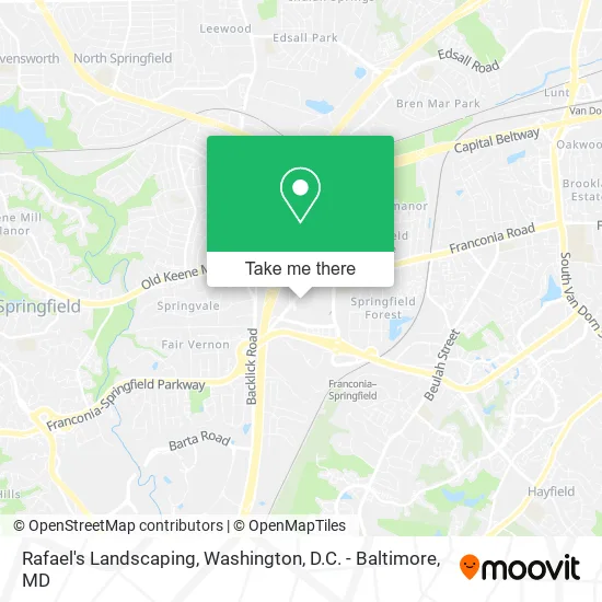 Rafael's Landscaping map