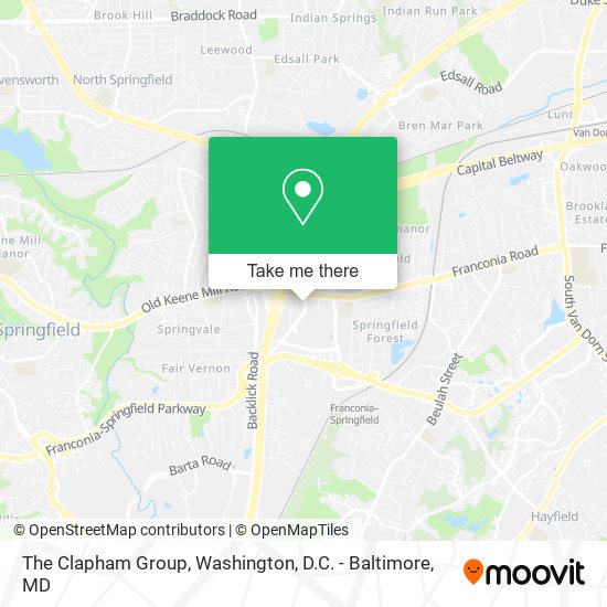 The Clapham Group map
