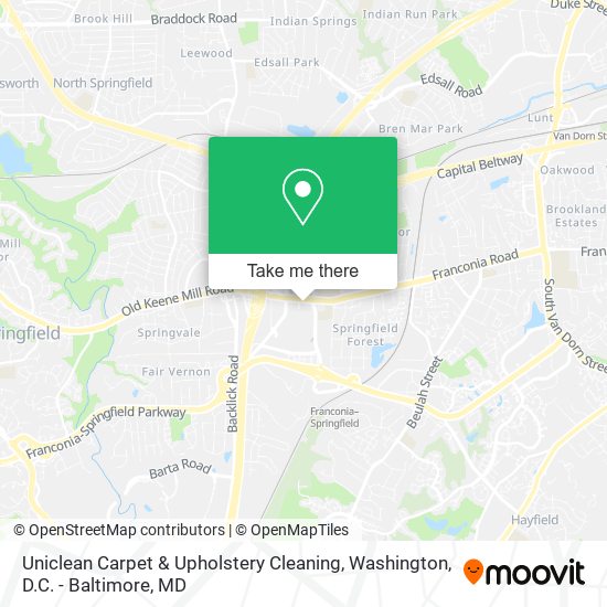 Uniclean Carpet & Upholstery Cleaning map