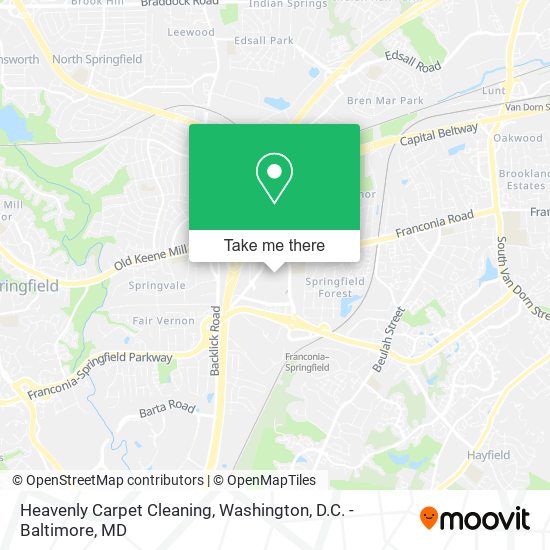 Heavenly Carpet Cleaning map