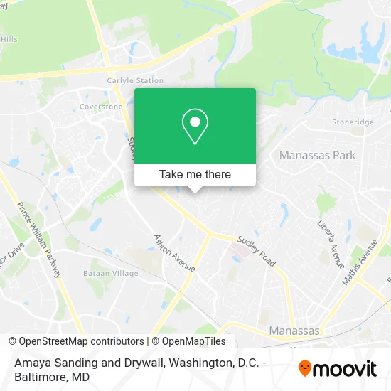 Amaya Sanding and Drywall map