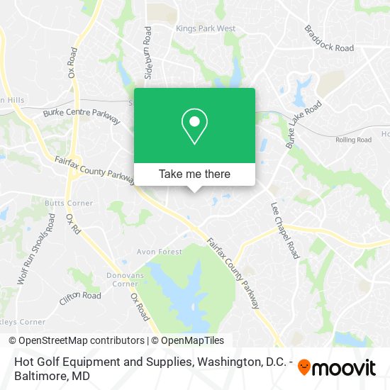 Hot Golf Equipment and Supplies map