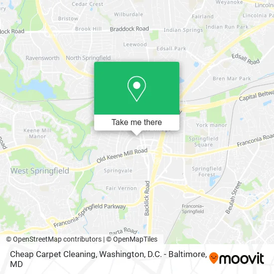 Cheap Carpet Cleaning map