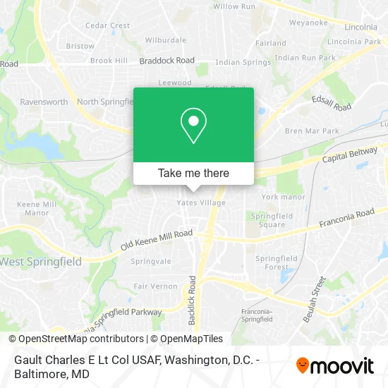 Mapa de Gault Charles E Lt Col USAF