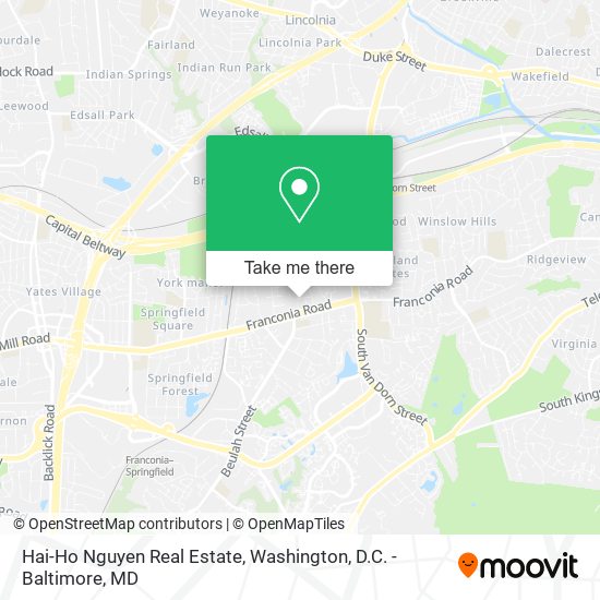 Mapa de Hai-Ho Nguyen Real Estate