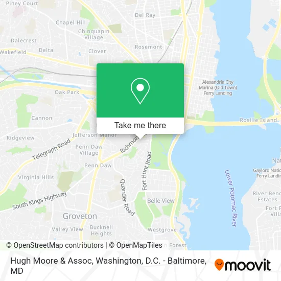 Hugh Moore & Assoc map