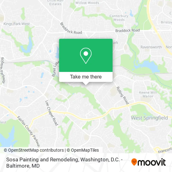 Mapa de Sosa Painting and Remodeling